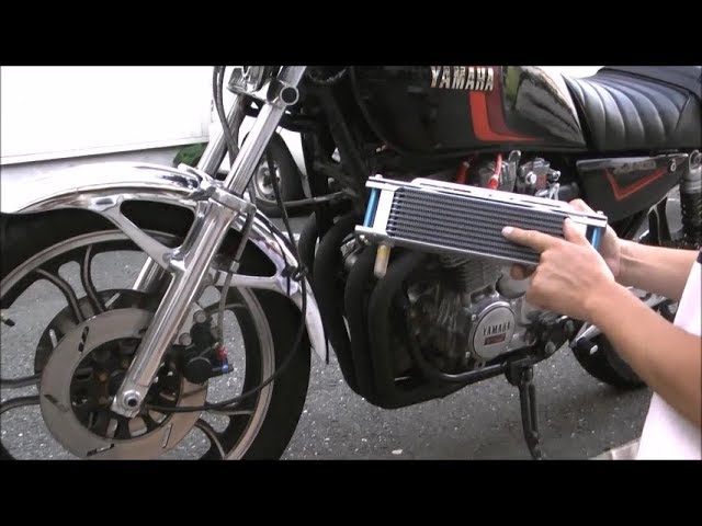 XJ400 オイルクーラー 取り付け Vol.1 - YouTube