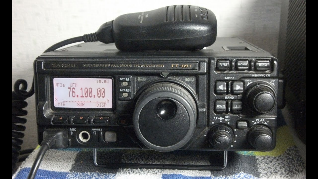 現役で使っている八重洲FT－897 ／ 懐かしい時代の無線機、懐かし