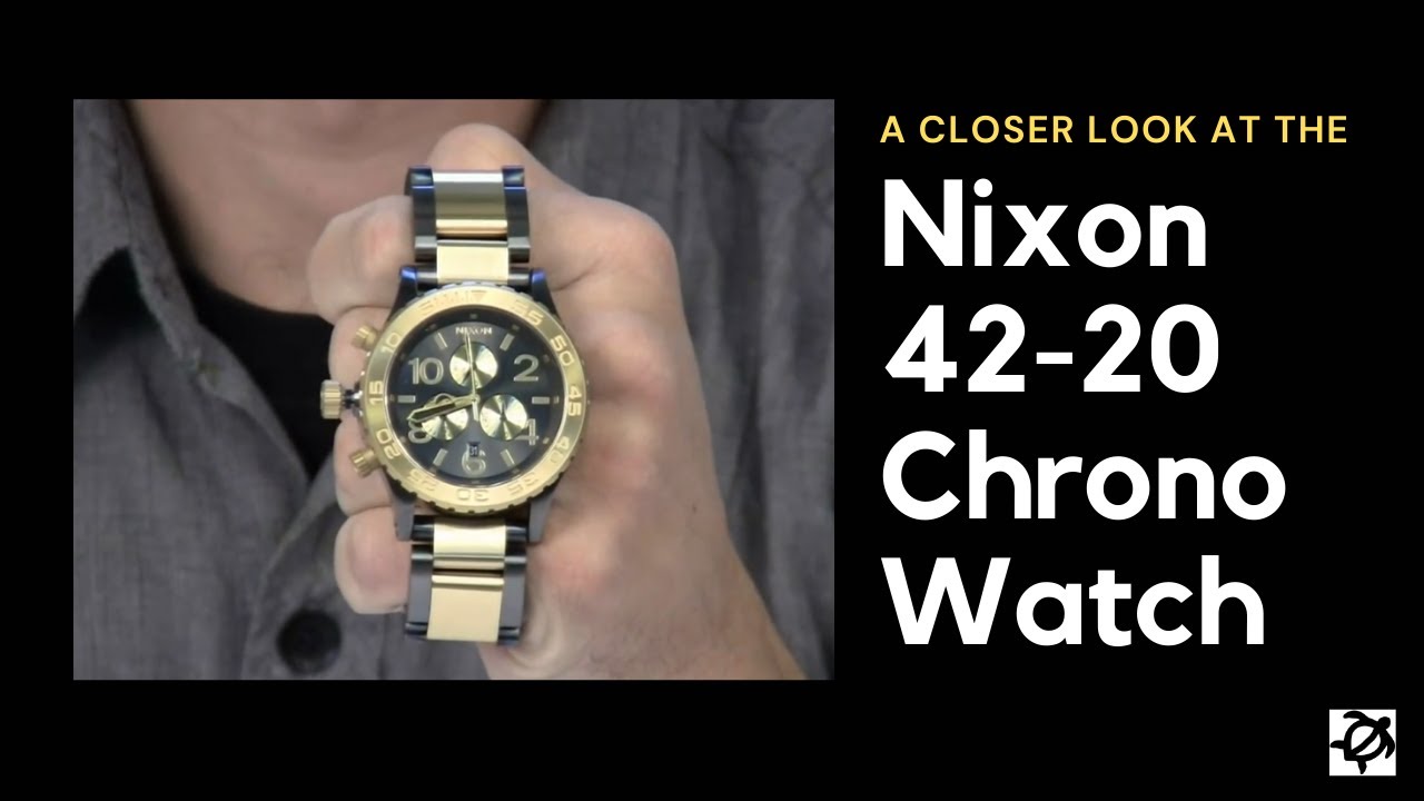 A Closer Look At The Nixon 42-20 Chrono Watch - YouTube