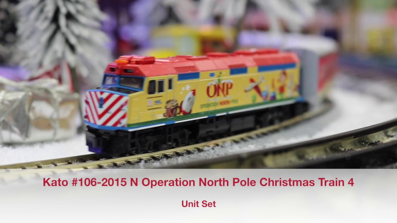 Kato #106-2015 And 106-2016 N Operation North Pole Christmas Train