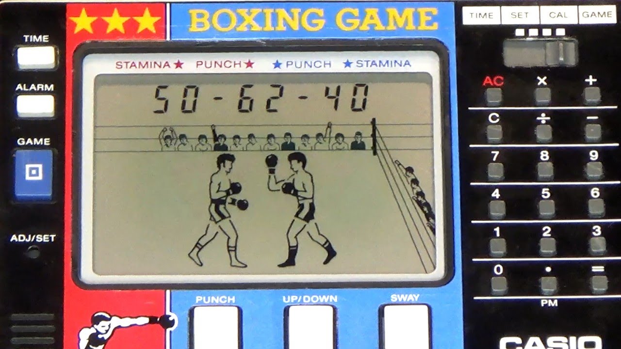 ゲーム電卓】 カシオ ボクシング BG-20 計算機 ウォッチ アラーム