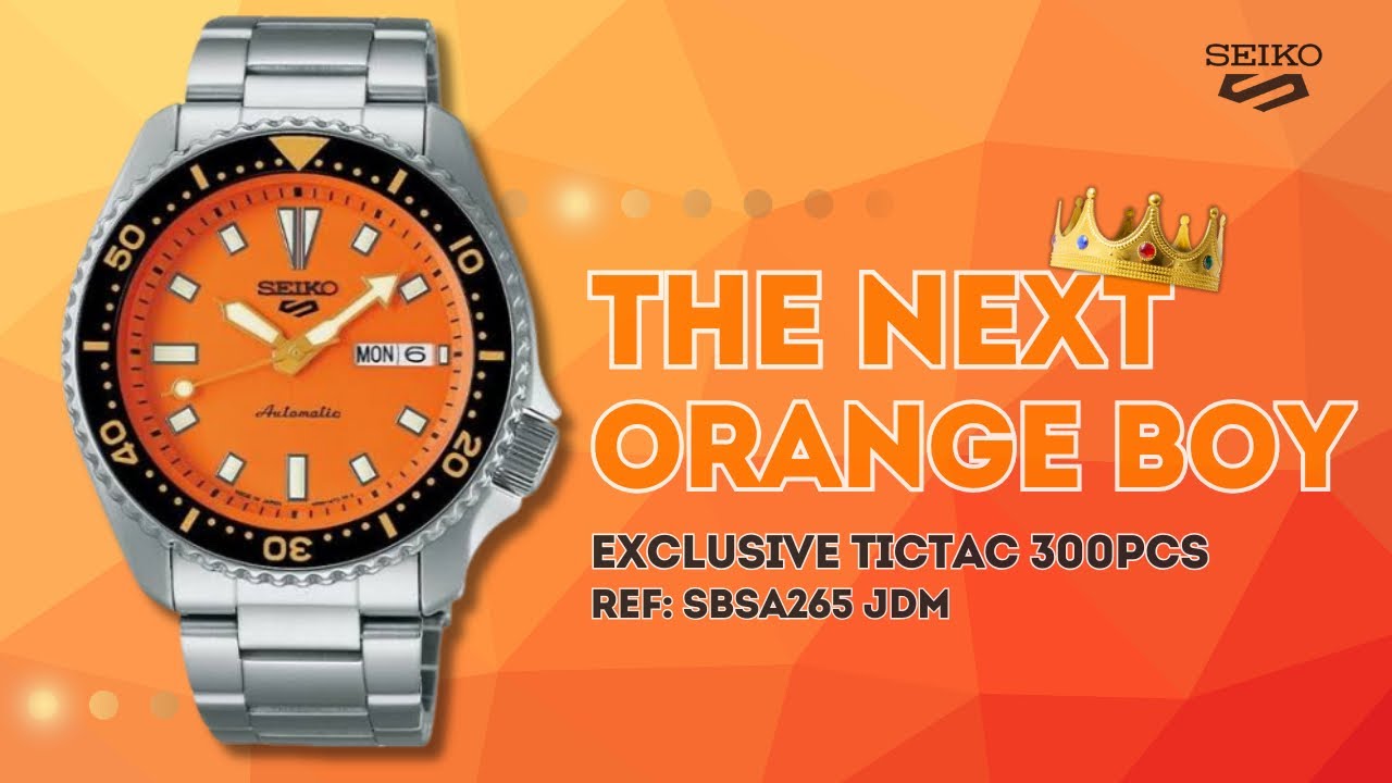 SEIKO SKX ORANGE BOY Ref:SBSA265 LIMITED EDITION TiCTAC | Re