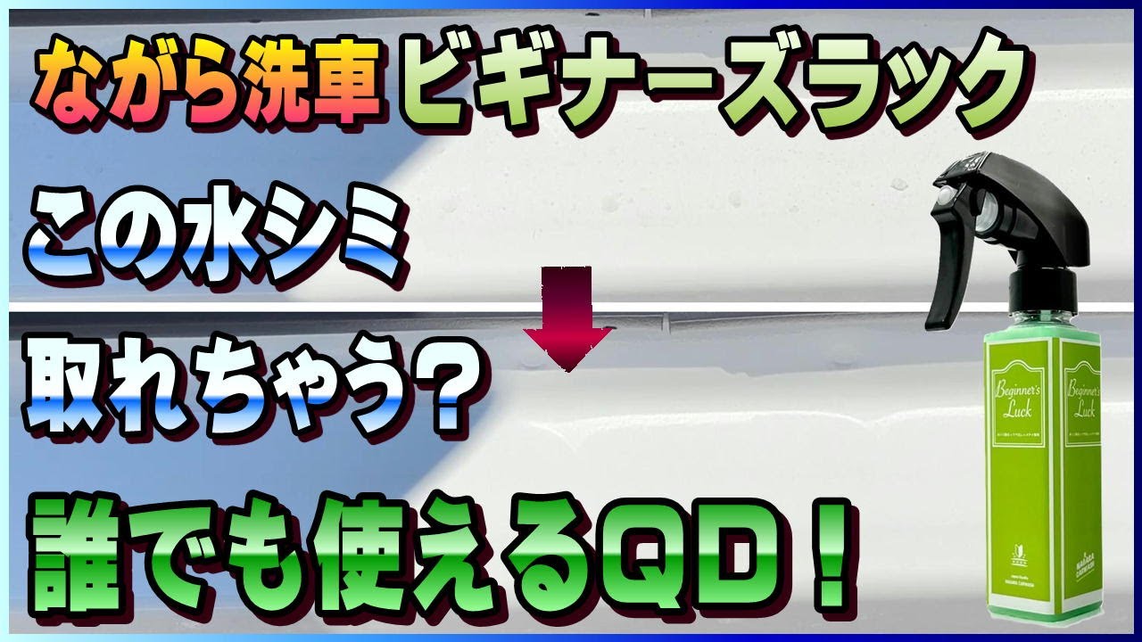ながら洗車】ビギナーズラック！初めてのクイックディテイラーに最適な