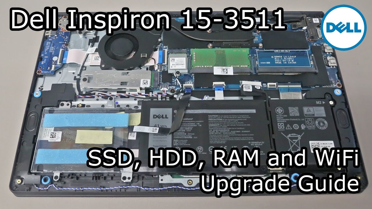 Dell Inspiron 15 3511 (2021) Upgrade Guide - M.2 SSD, 2.5