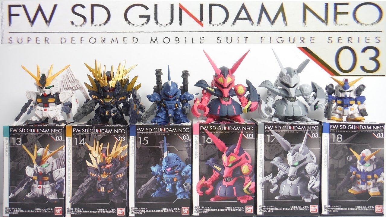 FW SD GUNDAM NEO 03 全6種 開封 ガンダム νガンダム ケンプファー