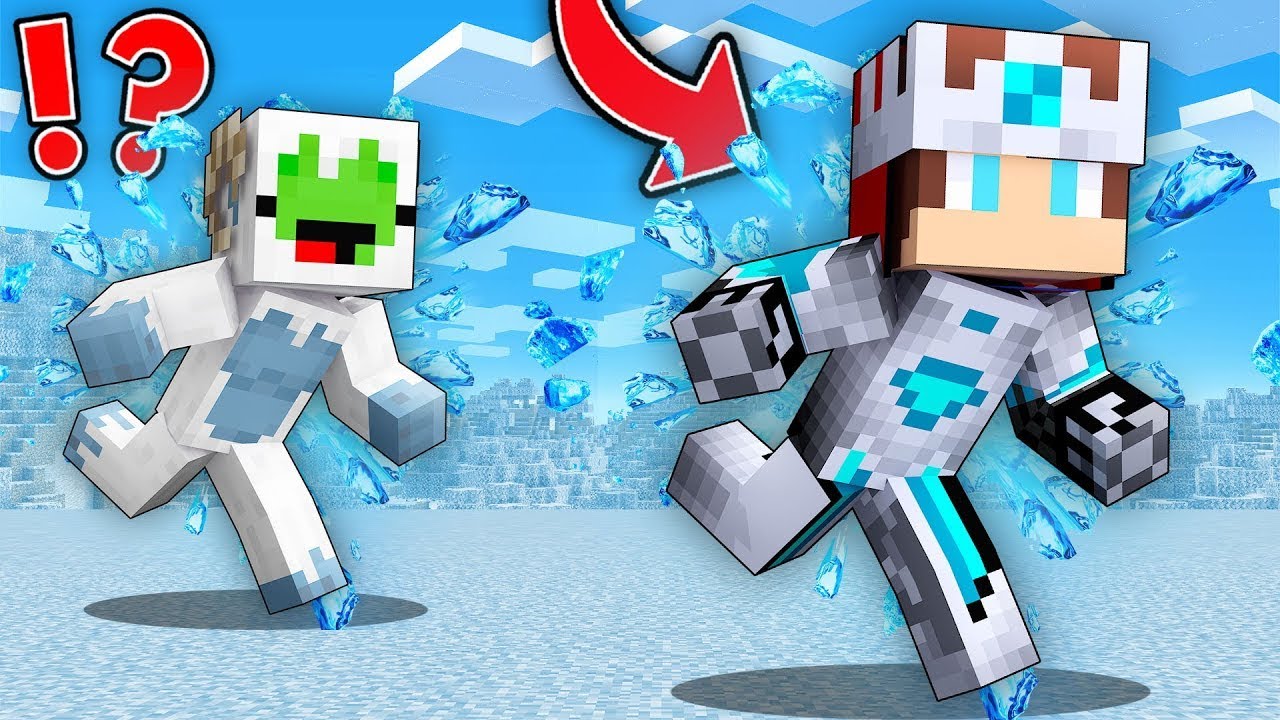 SNOW KING Speedrunners vs YETI Hunter : JJ vs Mikey in Minecraft