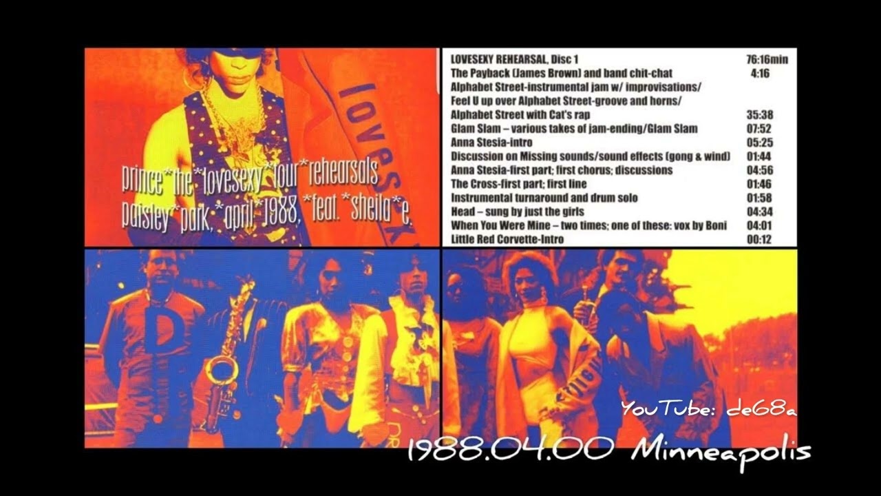 1988.04.00 Prince - Minneapolis , Paisley Park (Lovesexy Rehearsal