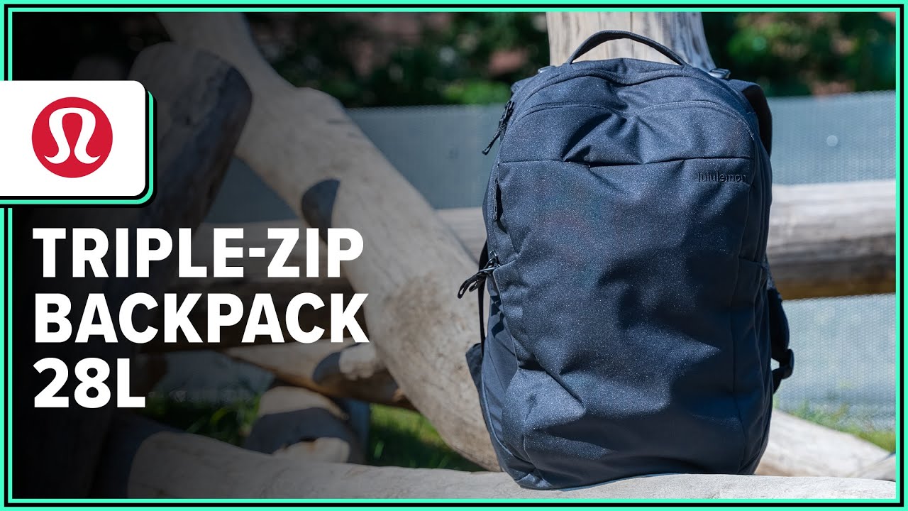 lululemon Triple-Zip Backpack 28L Review (2 Weeks of Use) - YouTube