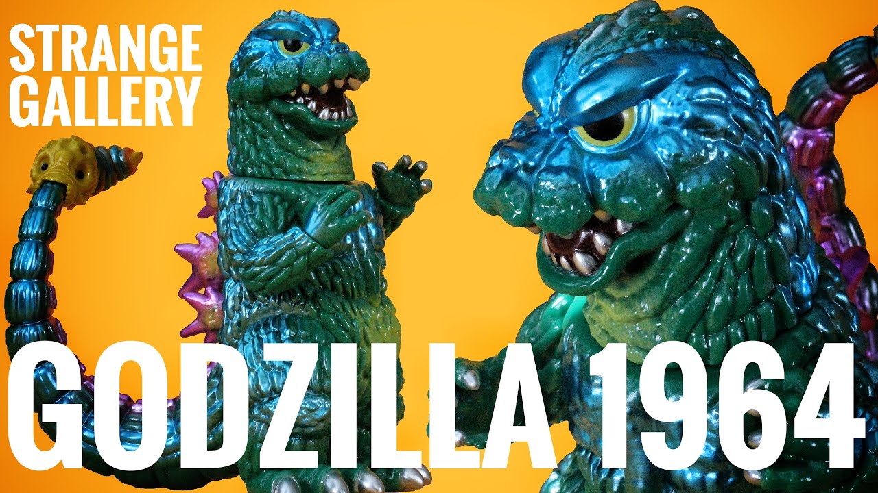 GODZILLA 1964 STRANGE GALLERY VINYL FIGURE REVIEW - YouTube