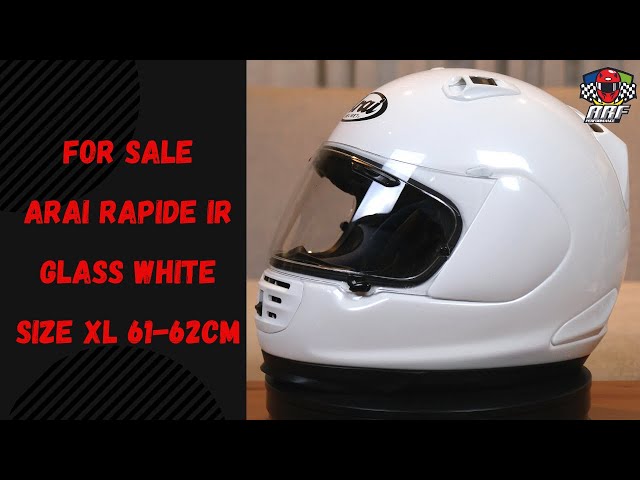 SOLD ] ARAI RAPIDE IR GLASS WHITE SIZE XL | HARGA: Rp 3.700.000