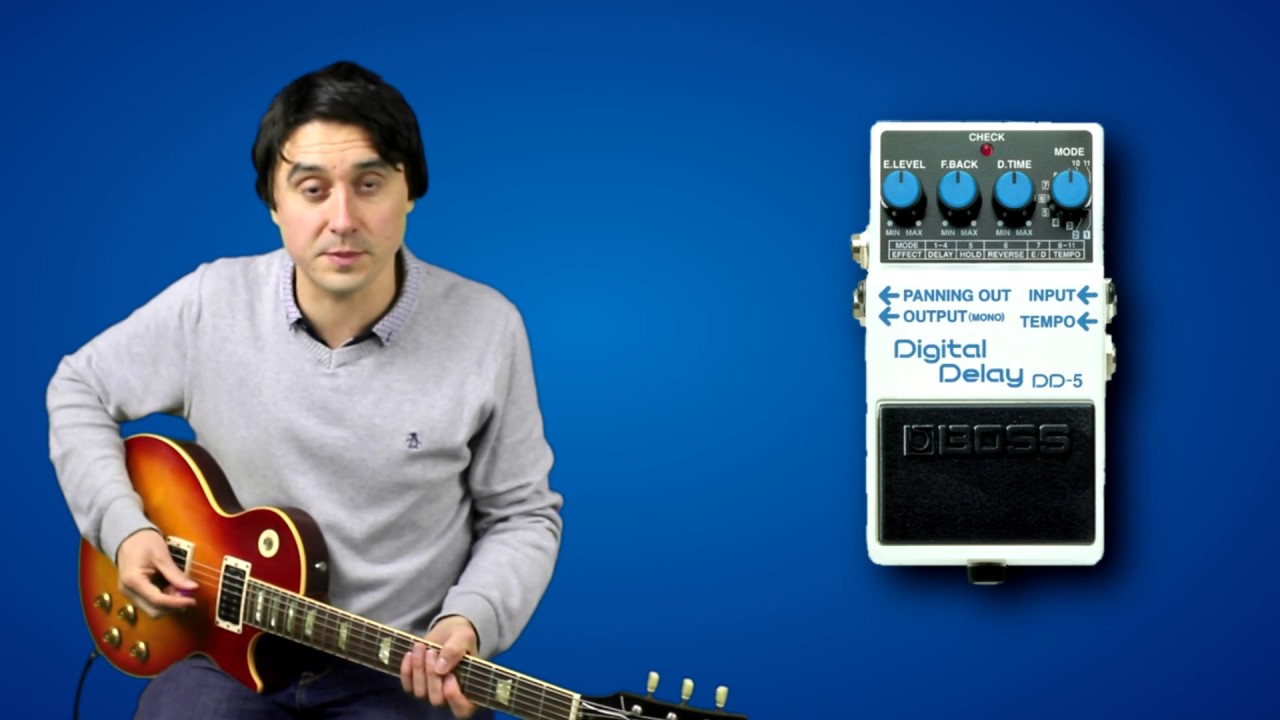 Boss DD 5 - Using a guitar Digital Delay demo and run through