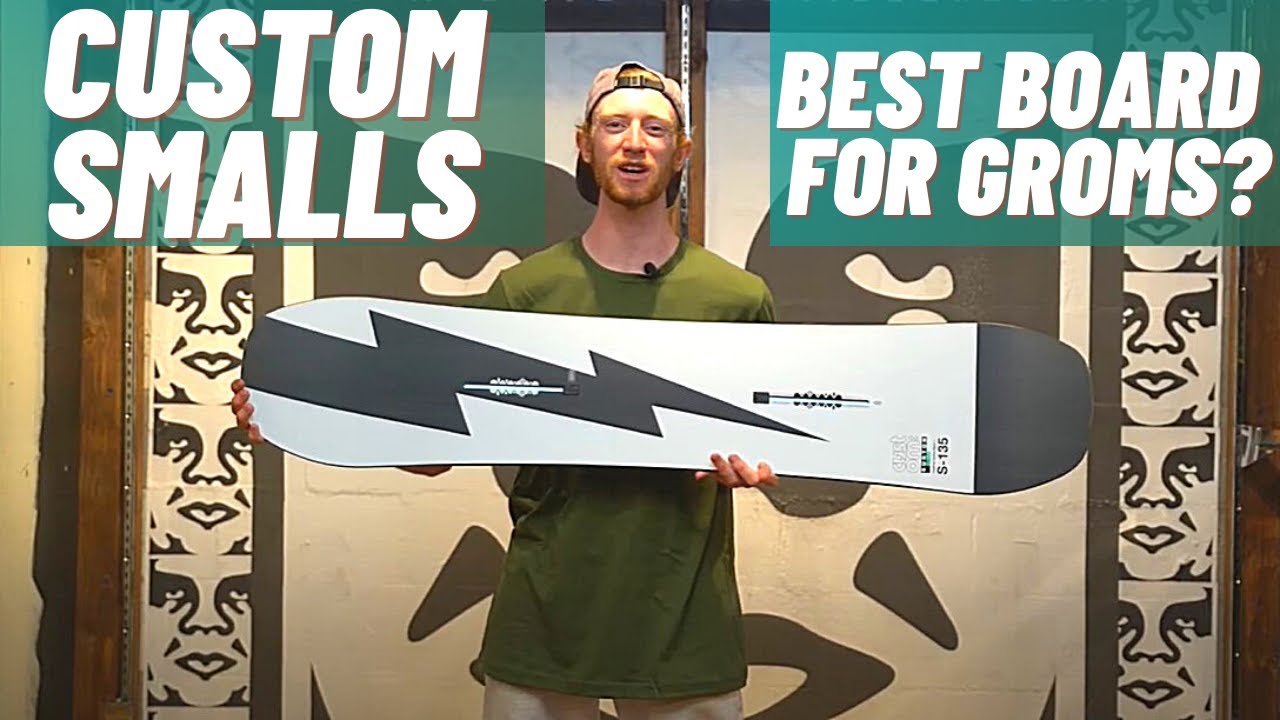 The Burton Custom Smalls Kids Snowboard - YouTube