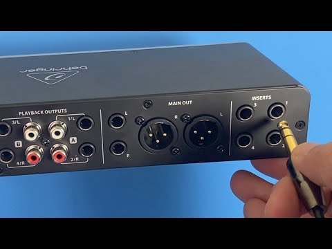How to Use the Inserts Connections on the Behringer U-phoria