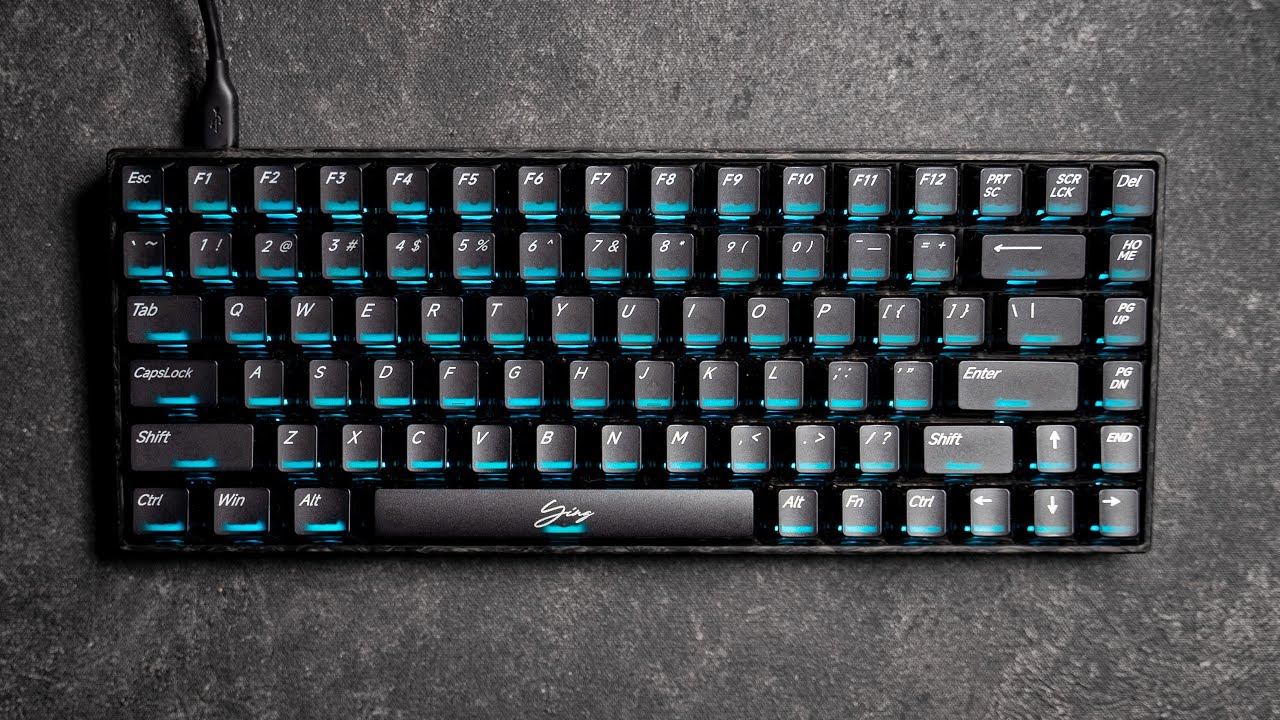 75% Forged Carbon Fiber Keyboard - WLmouse Ying75 - YouTube