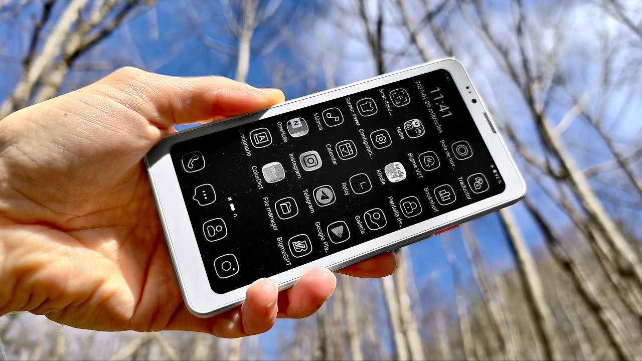 Bigme ePaper Smartphone Hibreak Pro with Android 14 OS-Black and