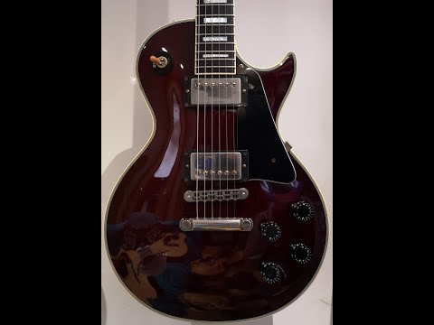 Orville By Gibson Wine Red 1993 Les Paul Custom Guitar Demo - YouTube