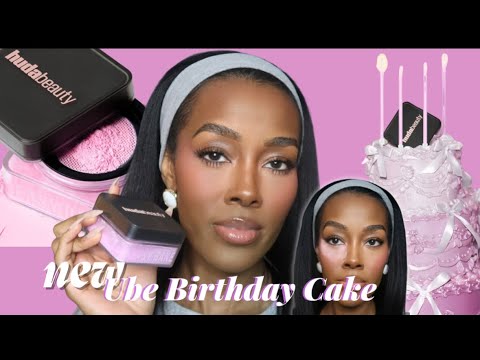 NEW Huda Beauty Ube Birthday Cake Setting Powder | Dark Skin