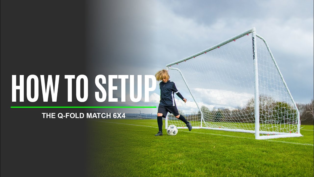Q-FOLD 6x4' Match Soccer Goal | Foldable PVC Frame