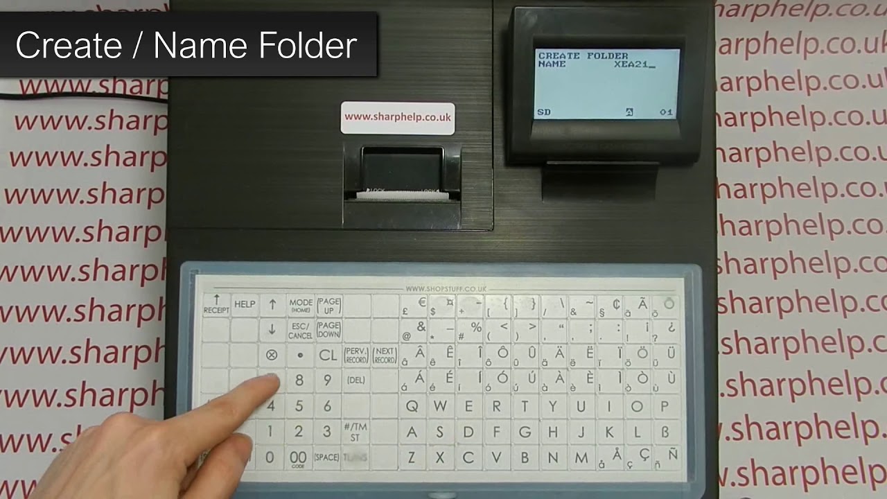 Sharp XE-A217 Logo Programming - SD Card Set Up (Part 1 of 4