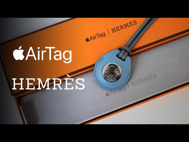Unboxing] Apple AirTag Hermès Bag Charm – Bleu Lin - YouTube