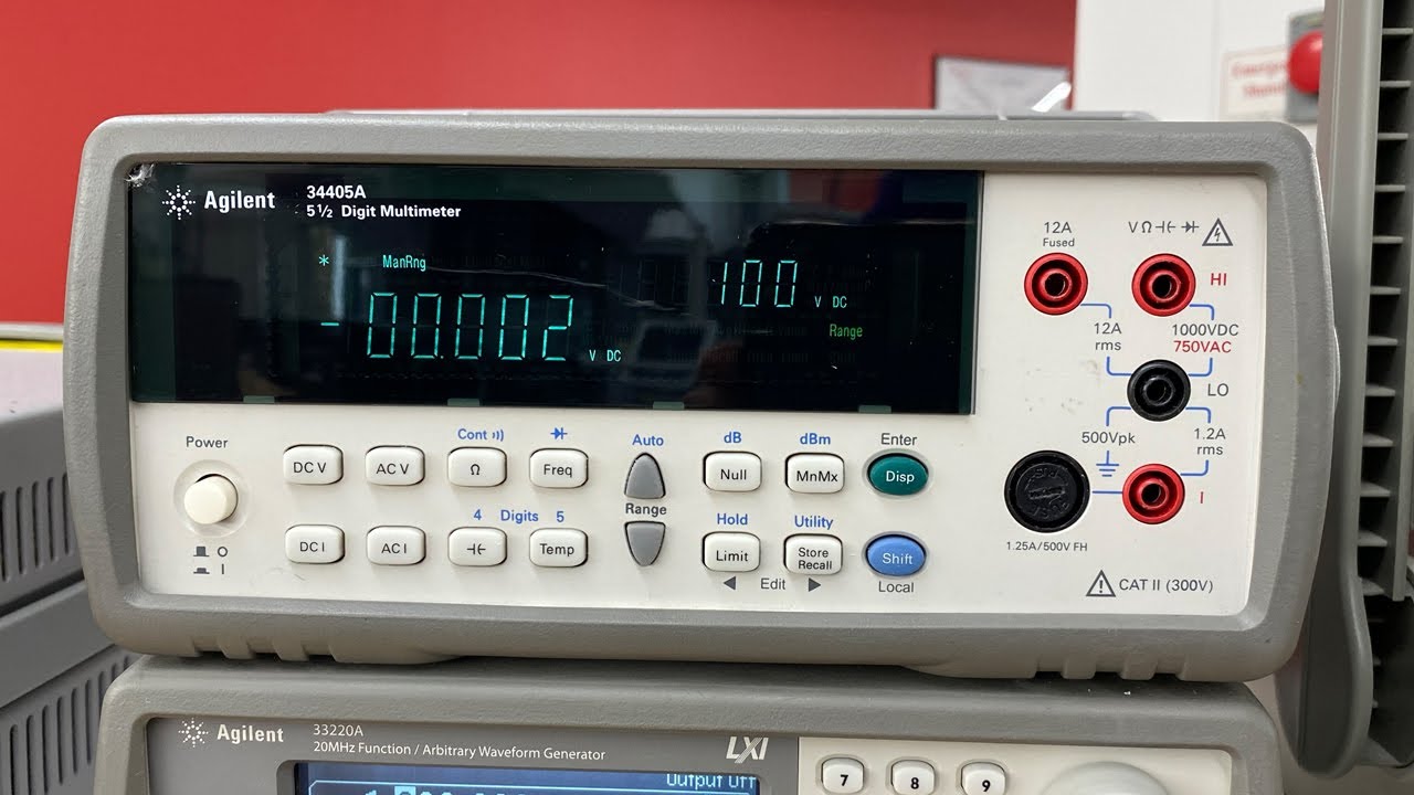 How to use the Agilent 34405A digital multimeter - YouTube