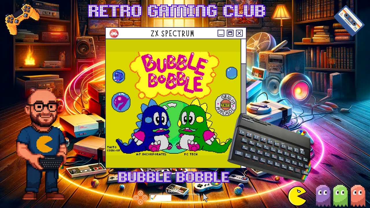 Bubble Bobble | ZX Spectrum | Review & Gameplay | Classic 8-Bit