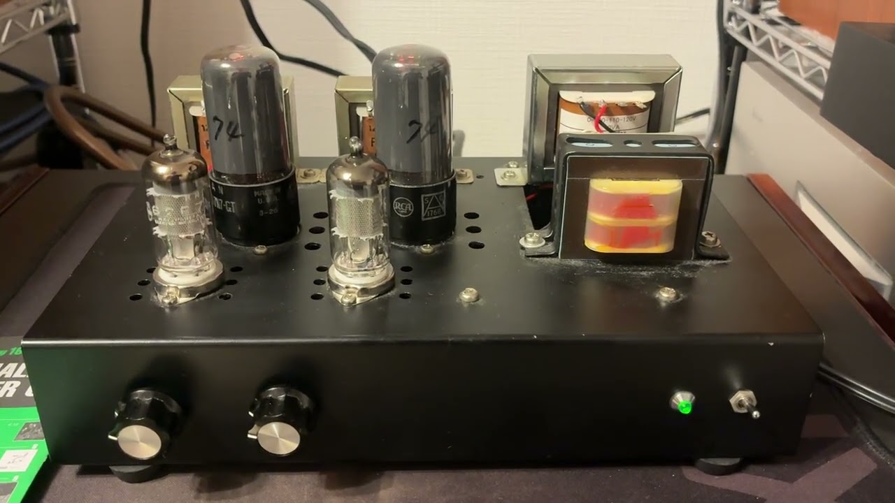 オーディオ試聴動画 RCA117N シングルアンプ 自作 真空管アンプ