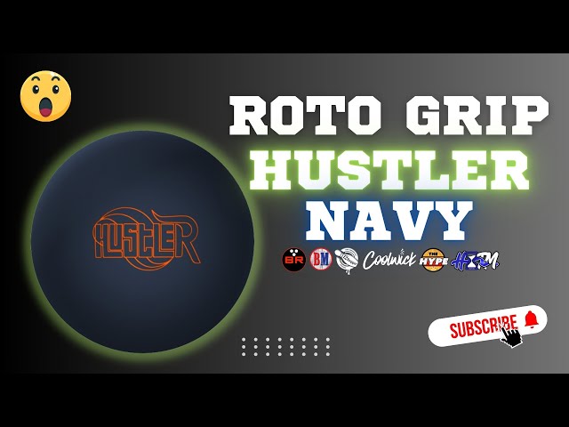 ROTO GRIP HUSTLER NAVY * URETHANE COVER? * OUTSTANDING PIN UP