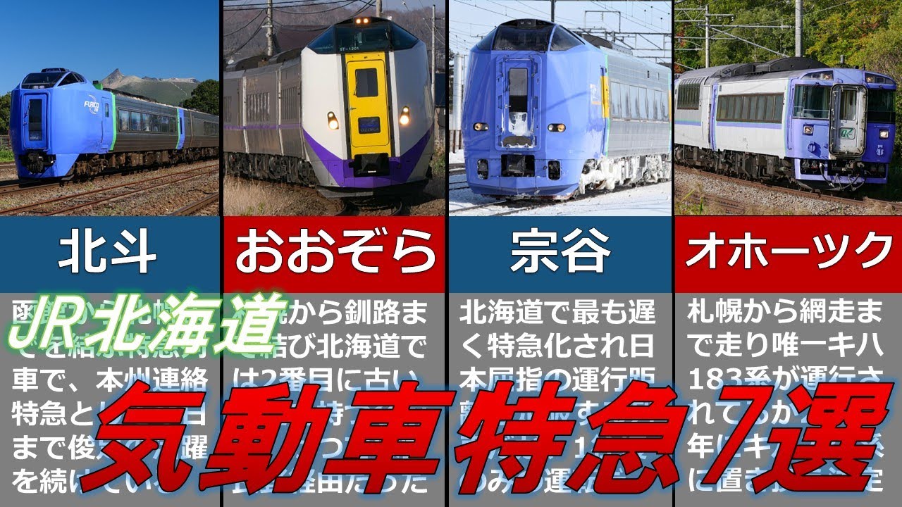 ゆっくり解説】絶対に諦めない！JR北海道気動車特急7選【鉄道雑学