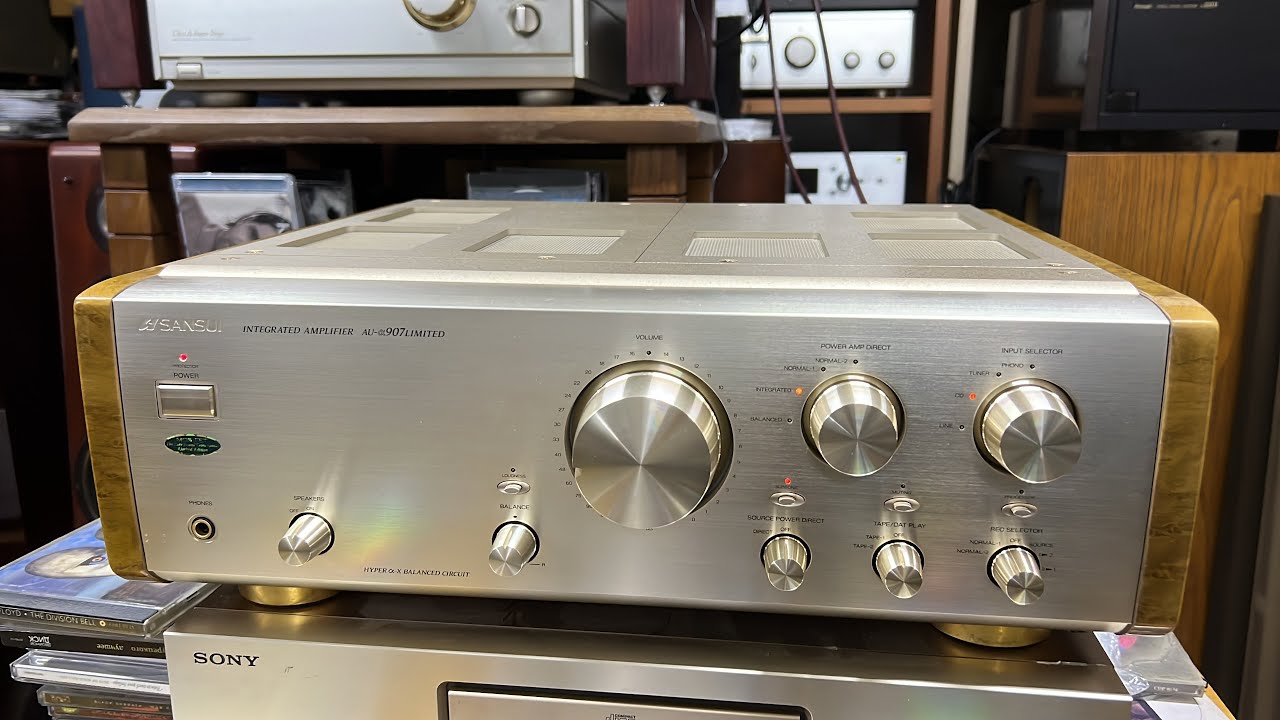 Sansui a 907 Limited mosfet - YouTube