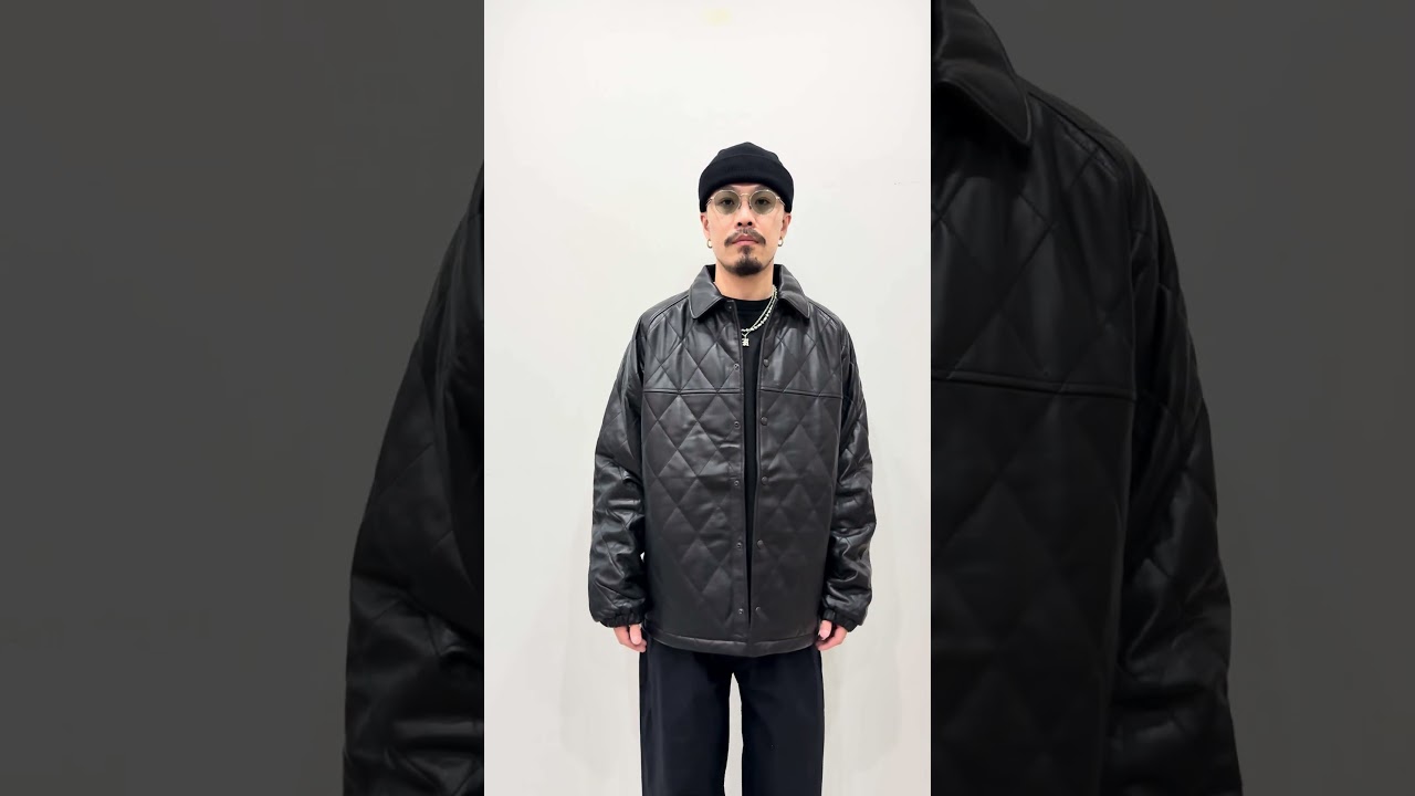 2025.10.24】CHALLENGER / QUILTING LEATHER JACKET -Black- - YouTube