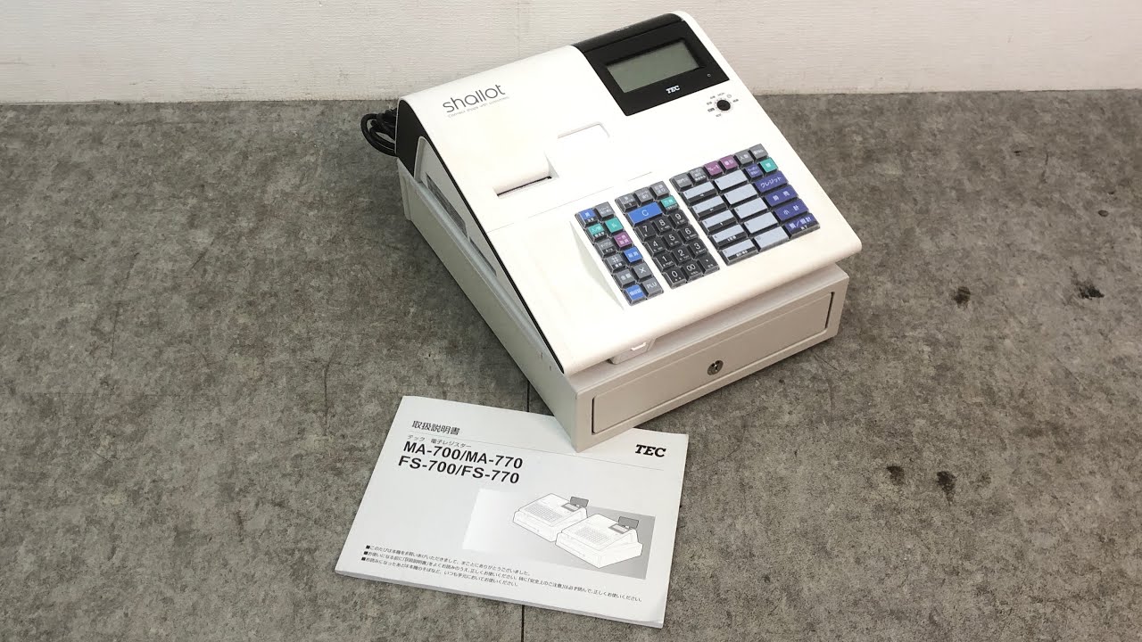 TEC MA-700 レジスター ホワイト 取扱説明書付き TEC MA-700