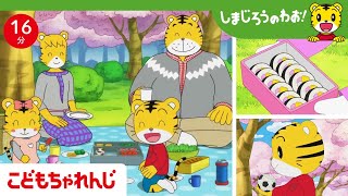 16分アニメ】お花見🌸 さくらを見ながら、手作りお弁当おいしいな