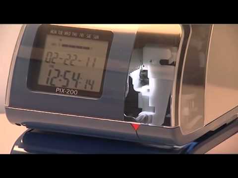Amano Pix200- Time Clock Zone - YouTube