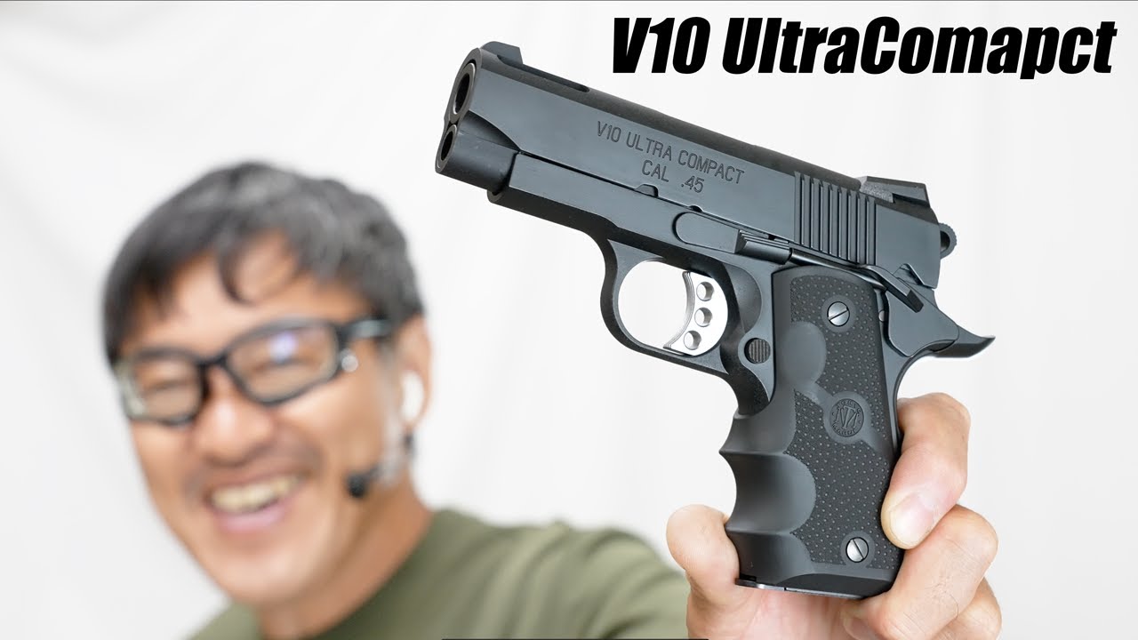 東京マルイ】V10 Ultra Compact ブラック【ビンテージ風加工】 東京