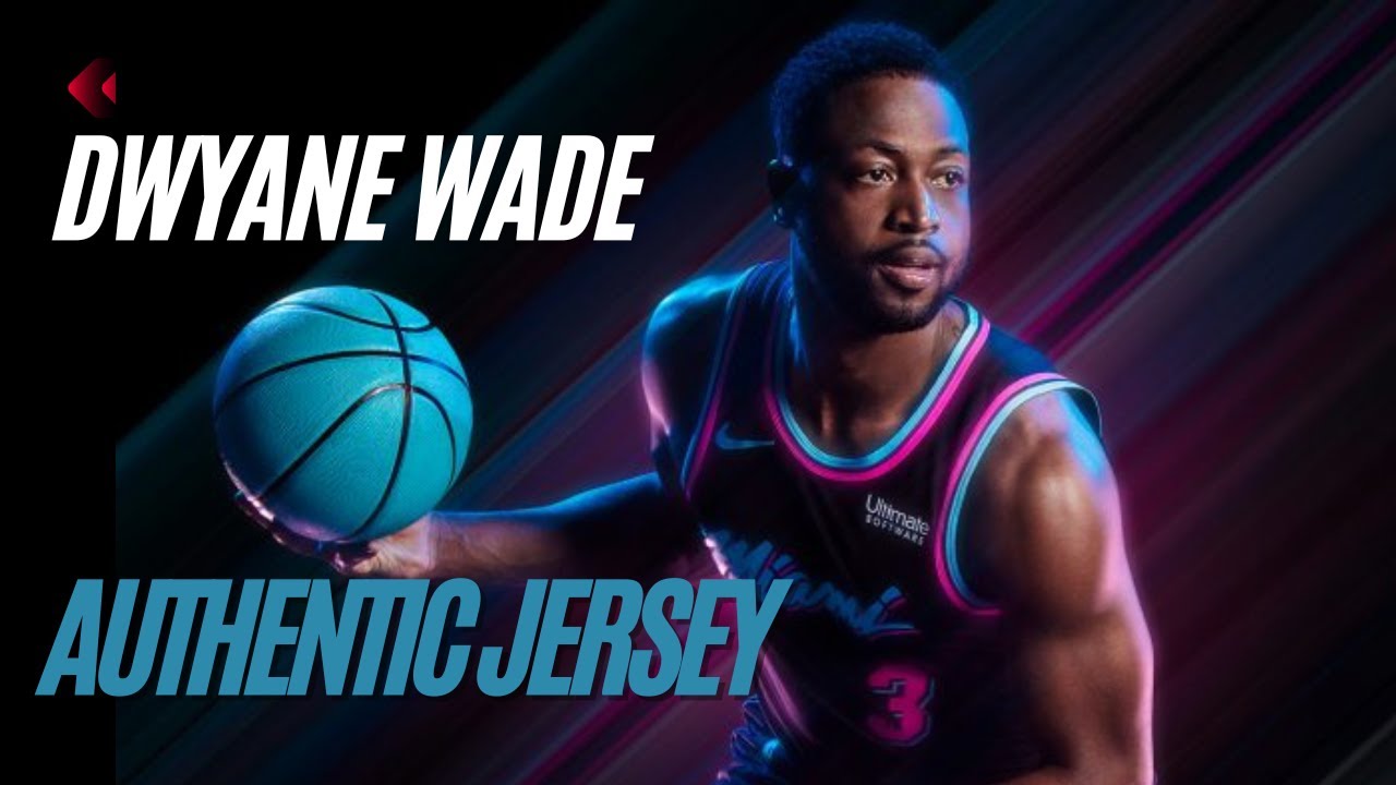 Dwyane Wade Vice Nights Authentic City Edition NBA Jersey - YouTube