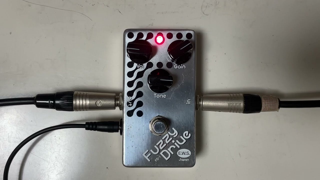 E.W.S. Fuzzy Drive FD-1 pedal from Japan | with Telecaster into