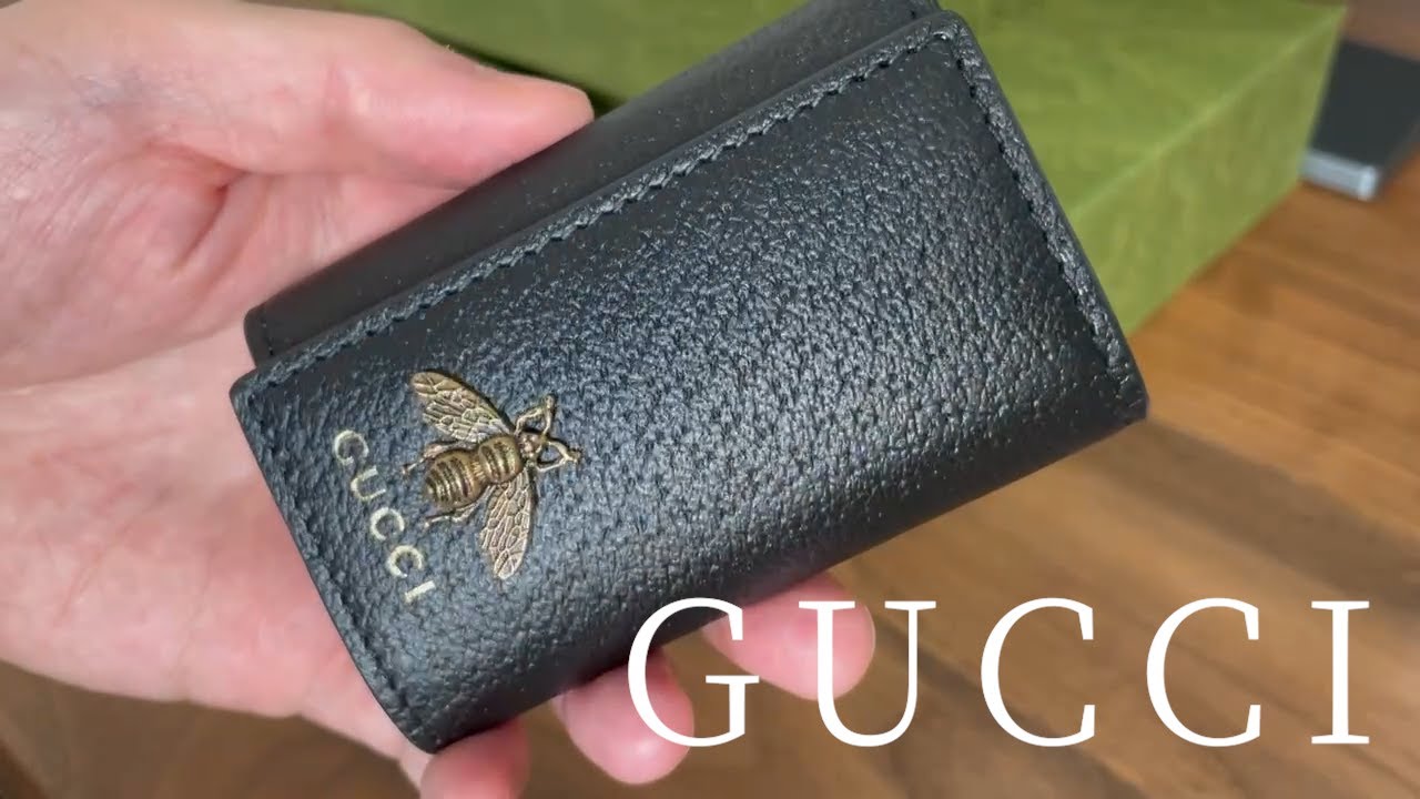 GUCCI】グッチ アニマリエ・レザーキーケース - YouTube