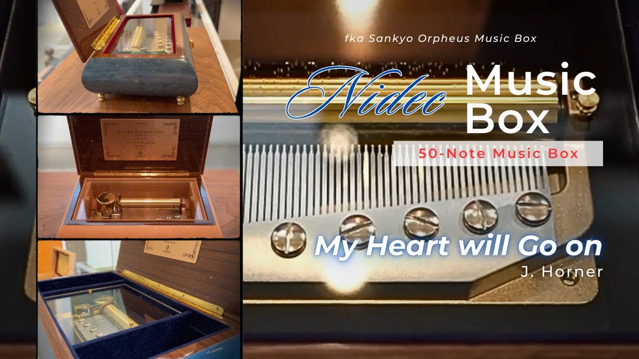 シリンダー型50弁オルゴール】映画タイタニック主題歌「My Heart will