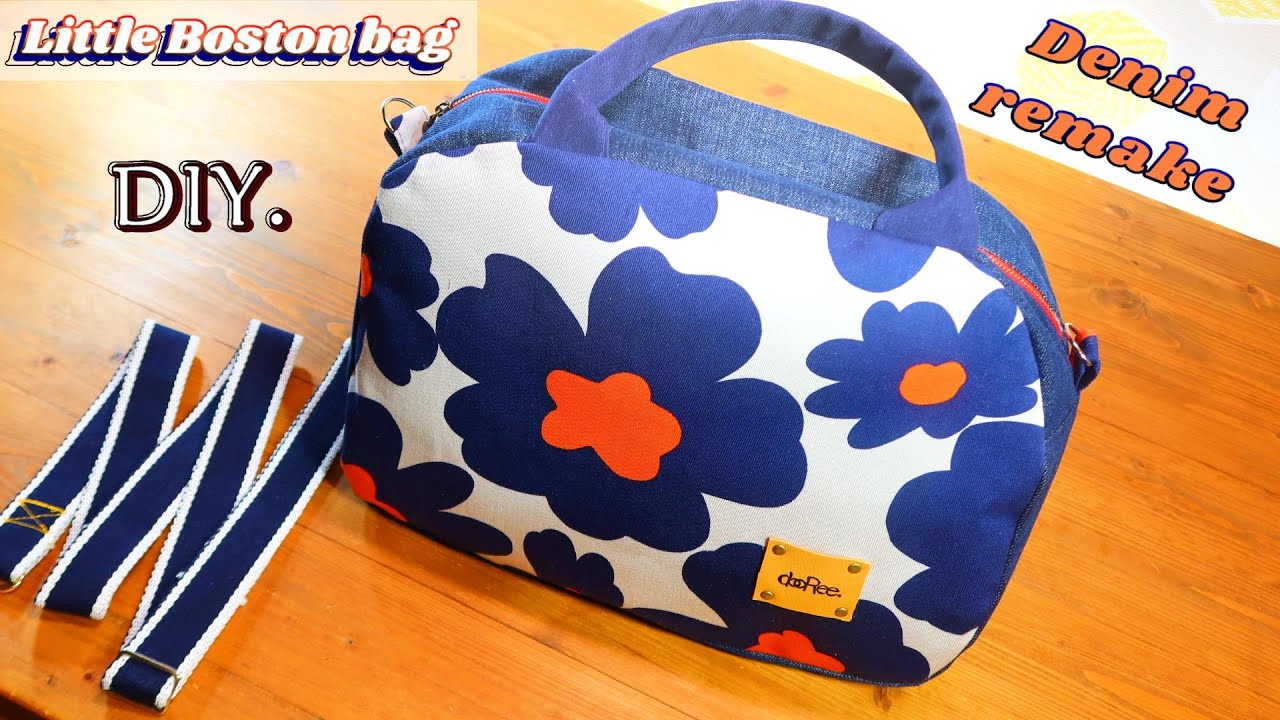 ちょい旅ボストンバッグ】/ Denim remake /- for a little travel