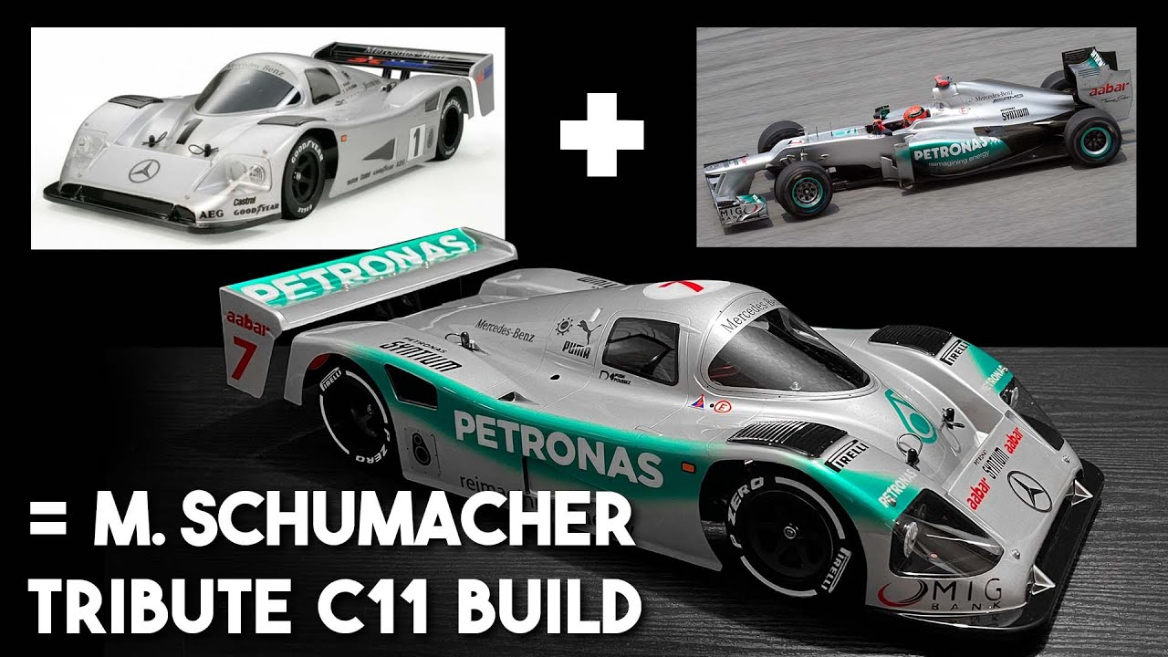 タミヤ メルセデスベンツC11でシューマッハトリビュートやってみた