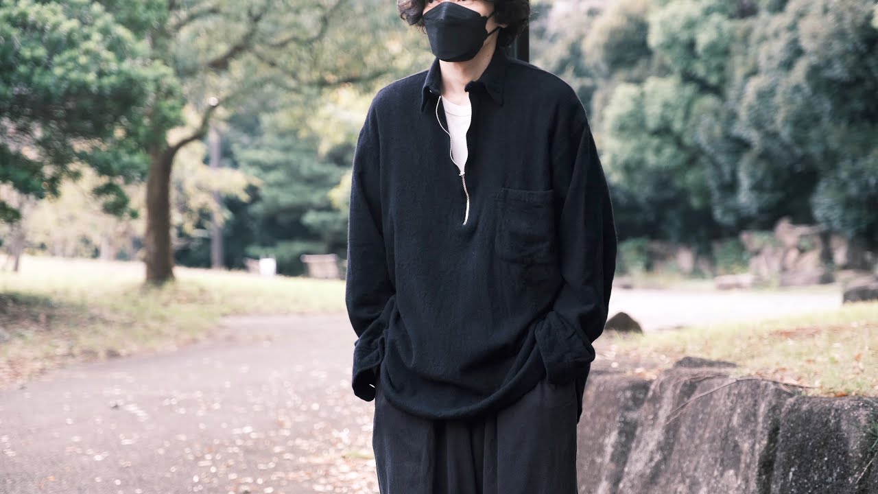 COMOLI】縮絨ウール ハーフジップシャツがブランドの自信作らしい