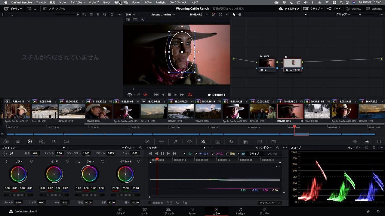 DaVinci Resolve 17 入門講座 #10｜セカンダリーカラーコレクション