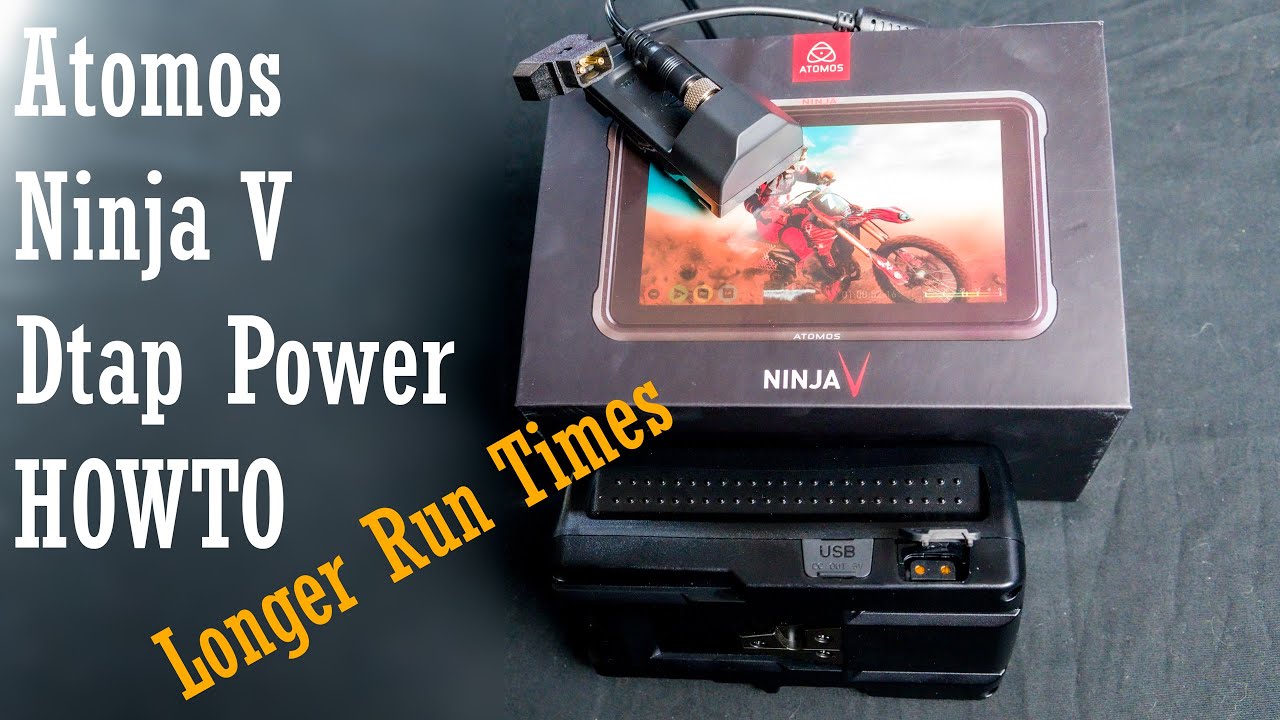 Atomos Ninja V external power! HOWTO power via a Dtap (V mount