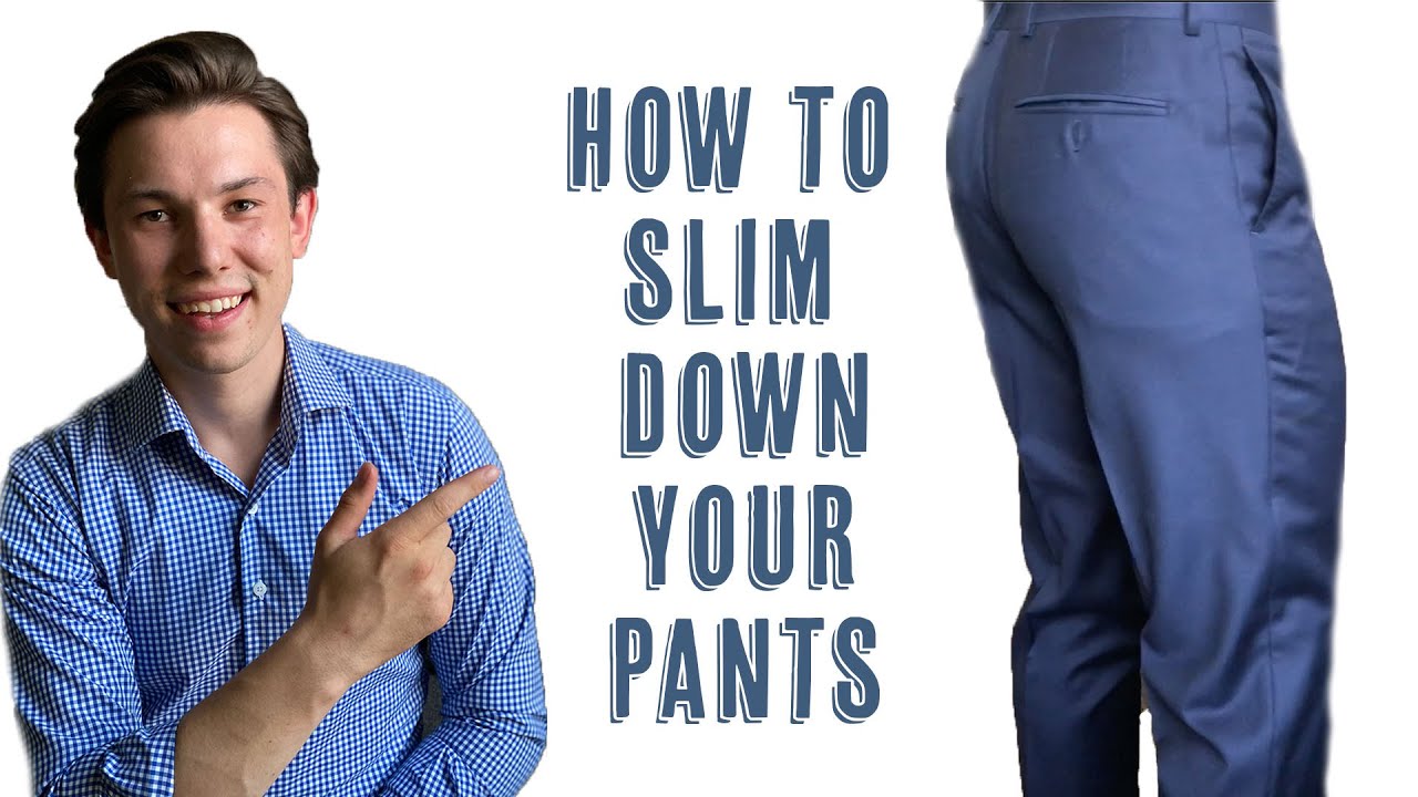 Taking In The Crotch Seam | Slimming Your Pants - YouTube
