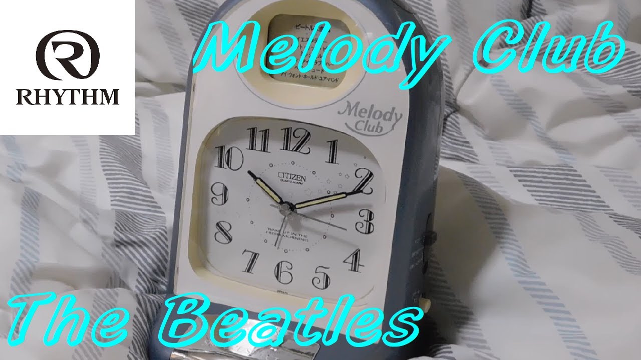 The Beatles】リズム時計 カセット交換式メロディー目覚まし時計