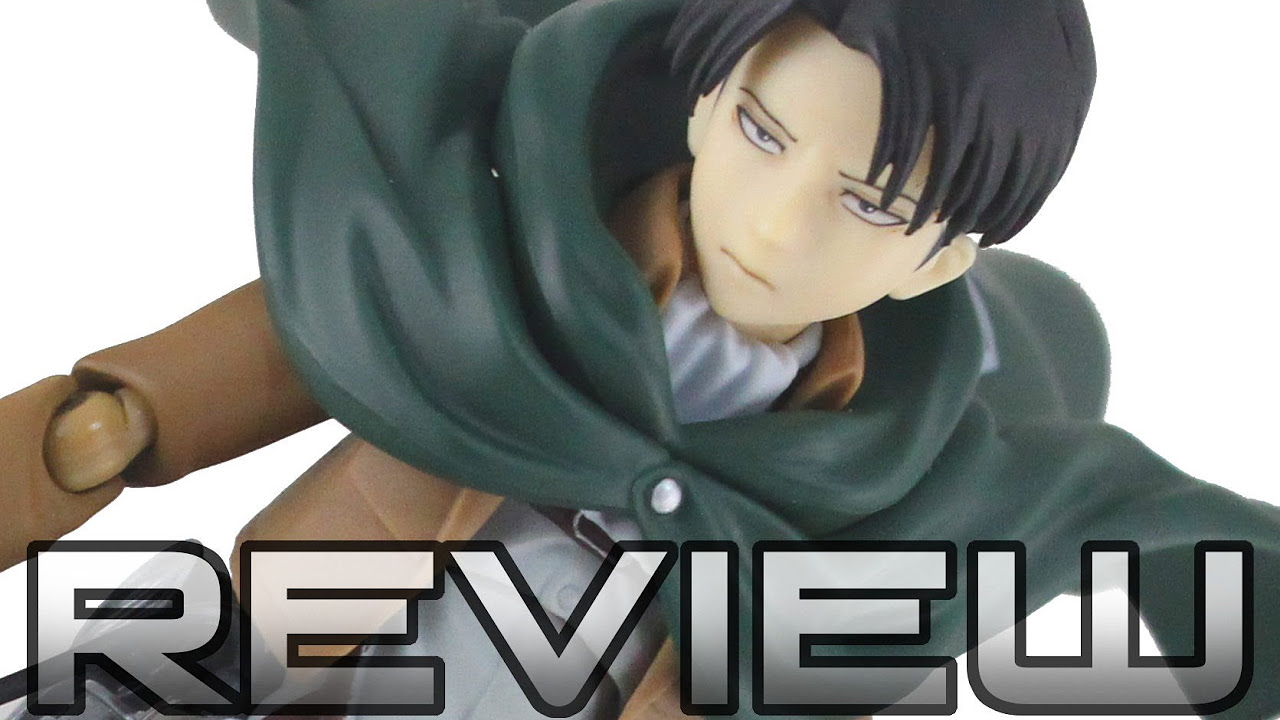 figma 213 Levi - Attack on Titan Anime Figure Review リヴァイ 進撃