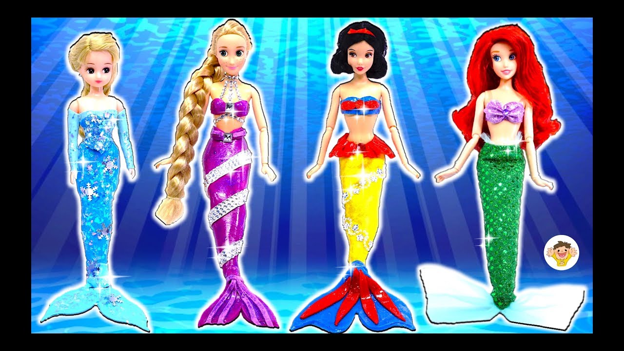 Licca-chan Disney Princess Mermaid Costume Handmade with Clay