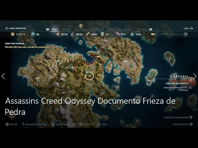 Assassins Creed Odyssey Documento Frieza de Pedra - YouTube