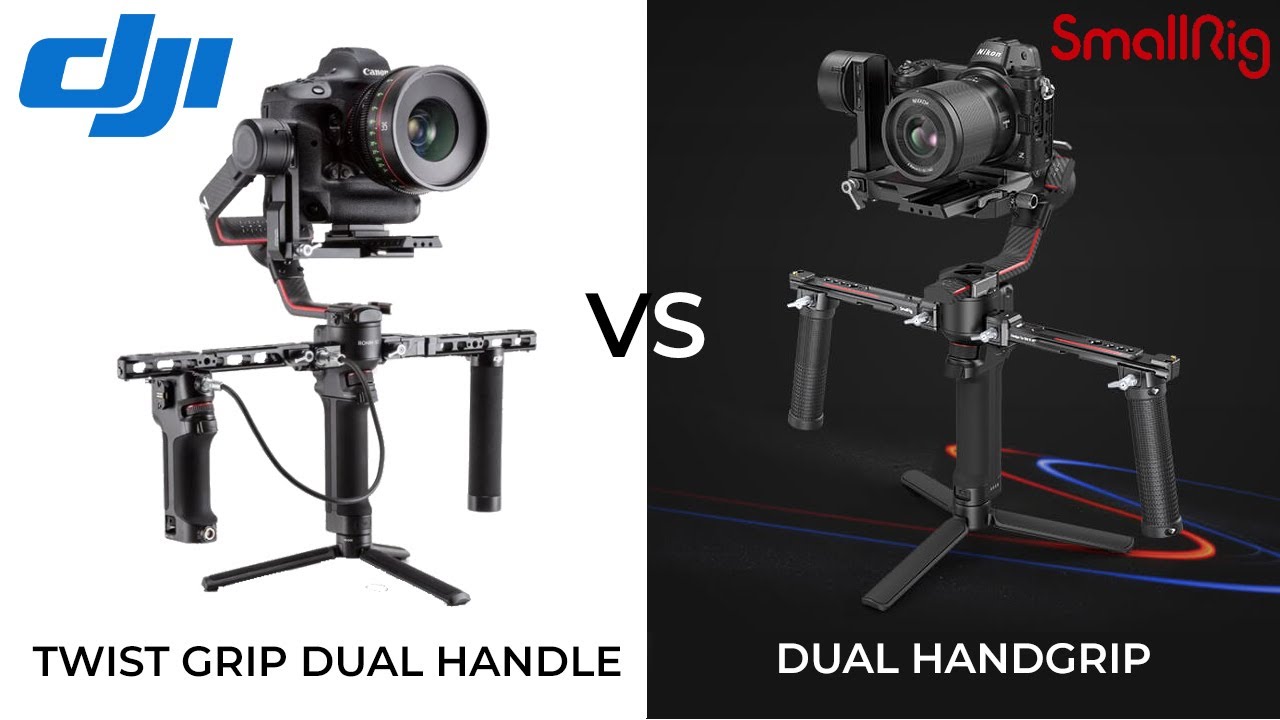 DJI Twist Grip Dual Handle vs SmallRig Dual Handgrip for DJI RS2